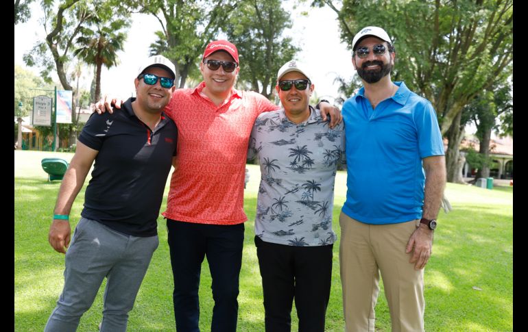 Antonio López, Carlos Hermosillo, Jorge Tejeda y José Pablo Ramos. GENTE BIEN JALISCO/ Claudio Jimeno