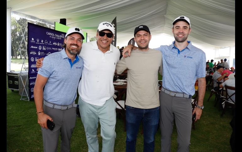 Hans Wulfert, Oscar Arévalo, Daniel Navarro y Alan Williams. GENTE BIEN JALISCO/ Claudio Jimeno