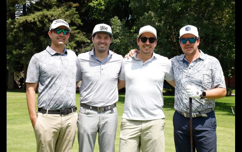 Gerardo Parada, León Bañuelos, José Esquivel y Ricardo Hernández. GENTE BIEN JALISCO/ Claudio Jimeno