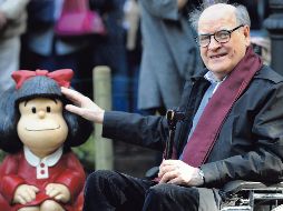 Tanto Quino, como su creación Mafalda, serán homenajeados en diversos eventos. AFP