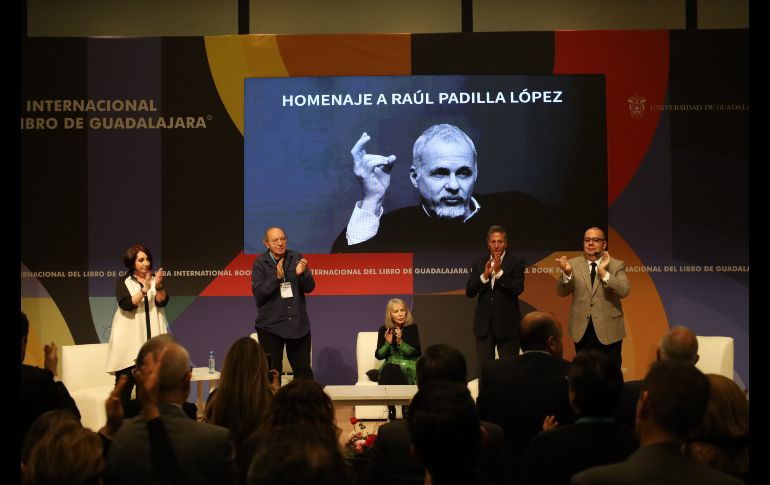 La edición 37 de la Feria Internacional del Libro (FIL) de la Universidad de Guadalajara (UdeG) presentó un homenaje póstumo a su fundador Raúl Padilla. EL INFORMADOR/ A. Navarro.
