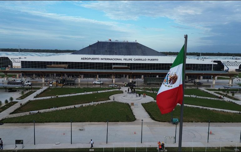 Nuevo Aeropuerto Internacional Felipe Carrillo Puerto. ESPECIAL/ EFE- Lourdes Cruz