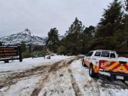 Tras una evaluación a fondo, el Gobierno de Jalisco reiteró que el Parque Nacional Nevado de Colima permanecerá cerrado hasta nuevo aviso con motivo de una fuerte granizada detectada este día. ESPECIAL / UEPCyBJ