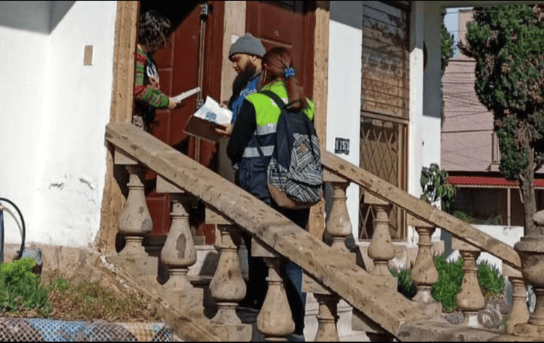 Personal de la Dirección de Movilidad y Transporte y de Participación Ciudadana realizó socialización con los vecinos. CORTESÍA/GOBIERNO DE GUADALAJARA