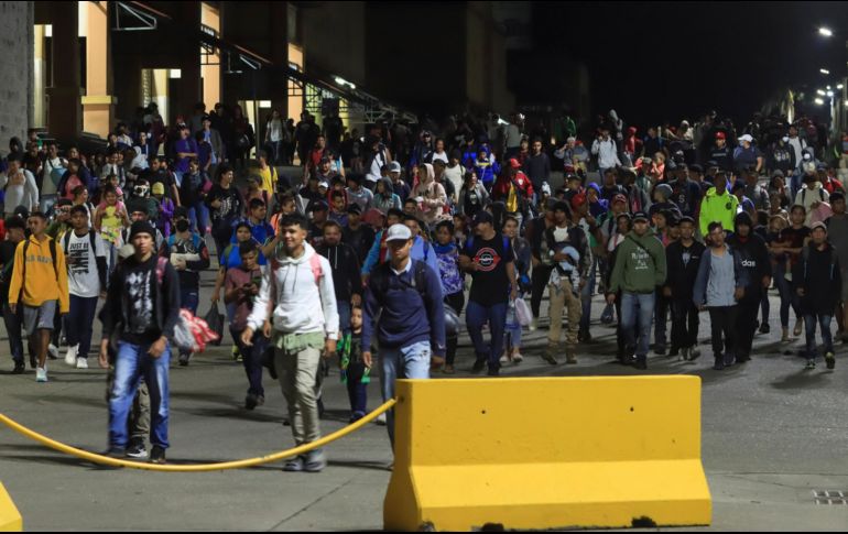 La caravana estaba conformada por hombres, mujeres y niños, sobre todo del interior de Honduras y de la zona sur. EFE/ J. Valle.