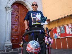 José Luis ‘Lento’ López,  se dedica a promover el fútbol entre niños de escasos recursos, por eso acudió a la misa solemne de este lunes. EL INFORMADOR/H.FIGUEROA