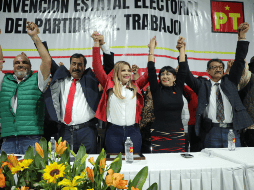 El acto se llevó a cabo en la Convención Estatal Electoral del Partido del Trabajo. ESPECIAL