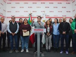 El dirigente nacional de Morena, Mario Delgado, arremetió contra las instituciones electorales del estado y las reglas de paridad que, acusan, favorecen a Movimiento Ciudadano. ESPECIAL/ MORENA.