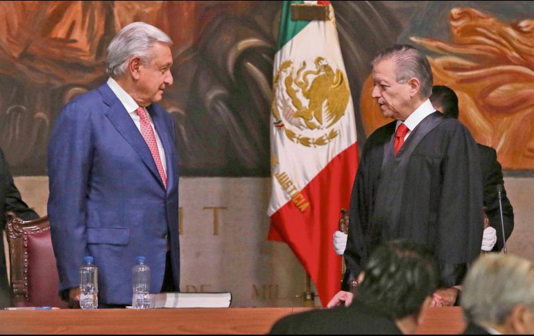 Arturo Zaldívar aseguró que como Presidente de la Corte no atendía las instrucciones de López Obrador. EL UNIVERSAL