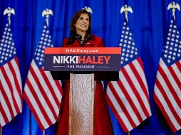 Nikki Haley aseguró que no abandonara la pelea contra Trump. EFE/E. Lesser.