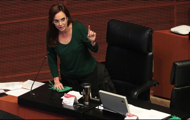 La senadora cargó contra el Presidente y diversas figuras de Morena. SUN/ARCHIVO