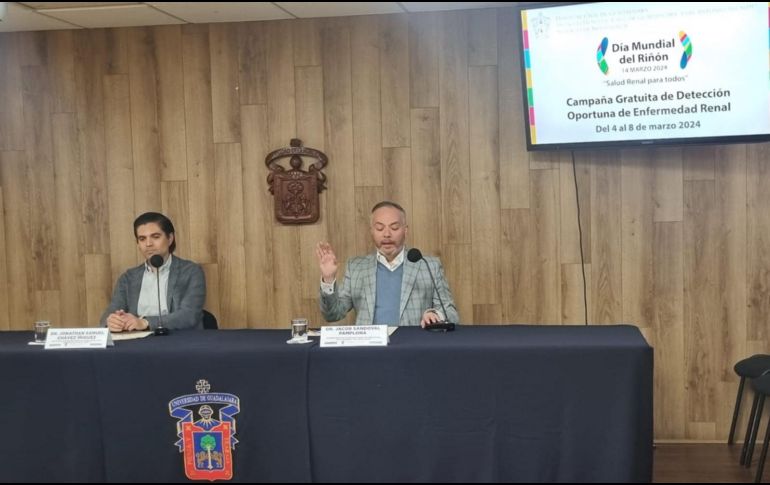 Hospital Civil de Guadalajara realizará una campaña gratuita de detección oportuna de enfermedad renal. ESPECIAL