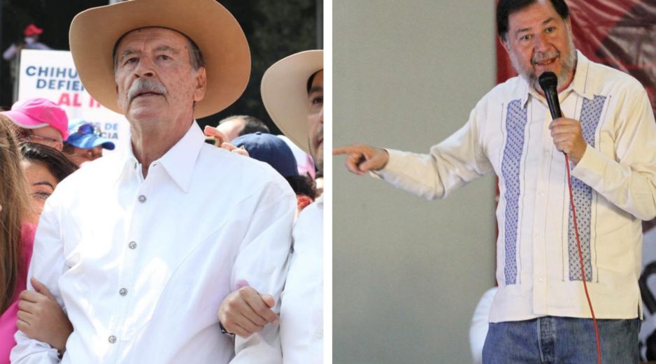 Gerardo Fernández Noroña y Vicente Fox son dos personajes que despiertan la polémica en México. SUN / NTX / ARCHIVO