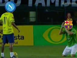 El partido de Barcelona vs Nápoles ha provocado muchas reacciones en redes sociales. ESPECIAL.
