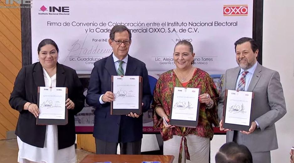 La consejera presidenta del INE, Guadalupe Taddei, señaló que como cada proceso electoral, este convenio beneficia la participación ciudadana. X/@Presidencia_INE.