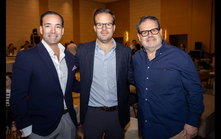 Ricardo Rizo, Santiago Silva e Ignacio Ramírez. GENTE BIEN JALISCO/ Christian Pérez