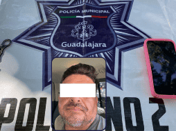 El detenido fue identificado como Juan Manuel, de 43 años, quien quedó a disposición el Ministerio Público. CORTESÍA/COMISARÍA GDL