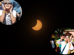 Los eclipses son experiencias únicas en la vida, y miles de tapatíos pudieron vivirlo. EL INFORMADOR/ A. Navarro/ H. Figueroa