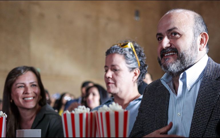 El rector de la UdeG, Ricardo Villanueva, aseguró que la relación entre Los Ángeles y Guadalajara puede ser vital para la industria cinematográfica. EL INFORMADOR / H. Figueroa