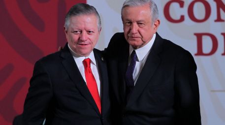 El Presidente López Obrador reitera su respaldo al exministro Zaldívar. NTX / ARCHIVO