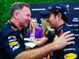 Ha circulado información en la que se dice que el Jefe de la escudería Red Bull, Christian Horner, y Sergio Pérez habrían realizado una apuesta previa al evento /