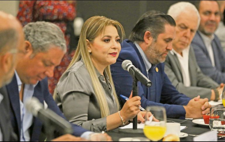 Claudia Delgadillo. La aspirante a gobernadora prometió una plataforma para atender denuncias anónimas. ESPECIAL