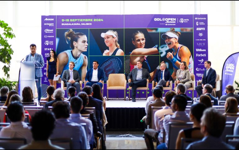 En conferencia de prensa, se informaron los pormenores del certamen y se adelantó que seis tenistas que se encuentran dentro del Top-10 también estarán presentes. EL INFORMADOR / A. Navarro