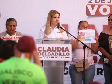 La candidata de la  Coalición Sigamos Haciendo Historia  a la gobernatura de Jalisco se reunió con algunos grupos y colectivos de búsqueda de desaparecidos. ESPECIAL