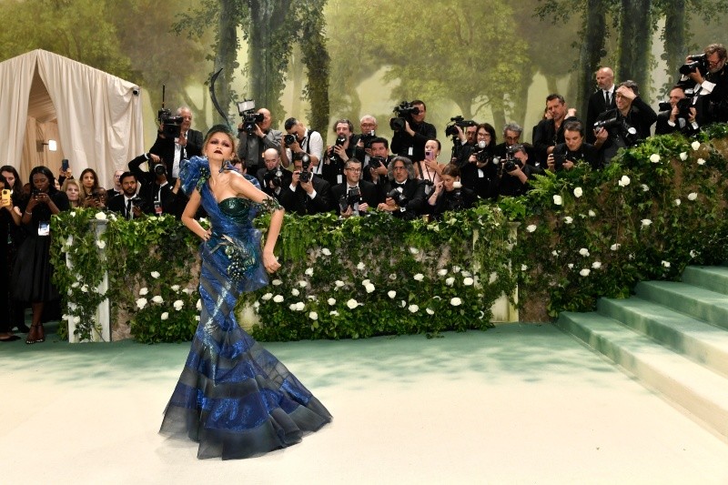 Zendaya llega a la gala benefica del Instituto del Vestido del Museo Metropolitano de Arte. Evan Agostini/AP