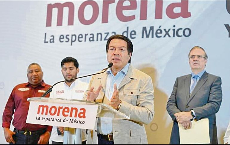 El dirigente nacional de Morena pidió a la oposición que se retiren las máscaras. ESPECIAL