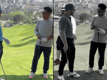 Video de Canelo Álvarez y Jorge Campos en torneo de golf. ESPECIAL/aztecadeportes