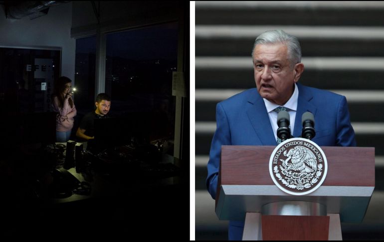 Una serie de apagones comenzaron a afectar al país desde la semana pasada; hoy el Presidente López Obrador reportó al respecto. EFE / SUN / ARCHIVO