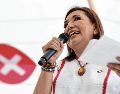 La candidata por la coalición “Fuerza y Corazón por México” estuvo en Durango donde habló de temas eje como el vital líquido. EL UNIVERSAL
