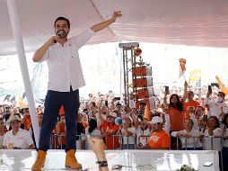 Máynez, aseguró este miércoles que su partido demostró que con una candidatura con propuestas se puede acabar con el poder del dinero y la corrupción de los viejos partidos y su vieja política. EFE/ H. Ríos