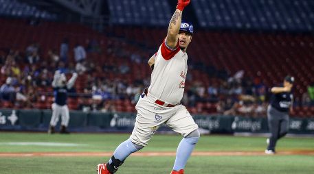 Oswaldo Arcia lució en el juego final al conectar un jonrón productor de tres carreras. CORTESÍA/Charros de Jalisco