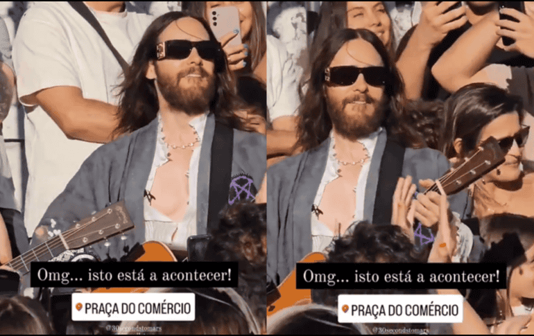El vocalista de Thirty Seconds To Mars se reunió con sus fans en una de las ciudades de Lisboa en donde recién ofrecieron un concierto. X -TWIITTER-