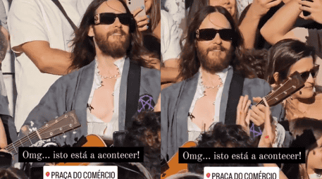 El vocalista de Thirty Seconds To Mars se reunió con sus fans en una de las ciudades de Lisboa en donde recién ofrecieron un concierto. X -TWIITTER-