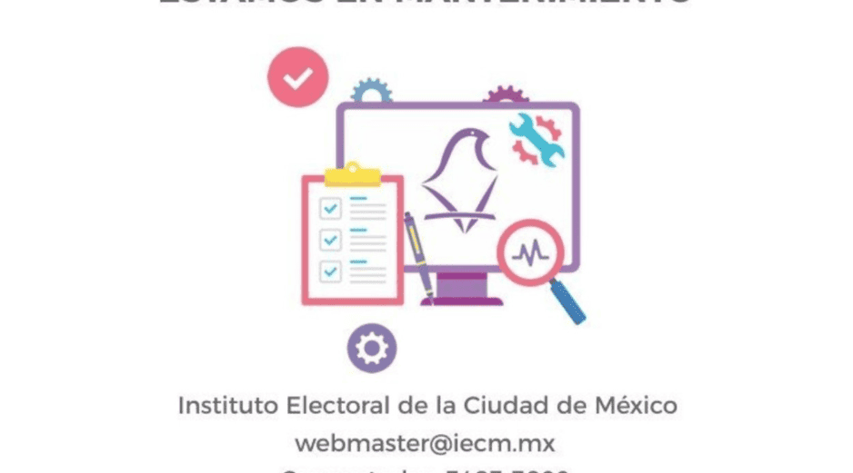 La página del Instituto Electoral de Ciudad de México (IECM) presentó fallas debido a un ciberataque. ESPECIAL/Foto del sitio web del IECM