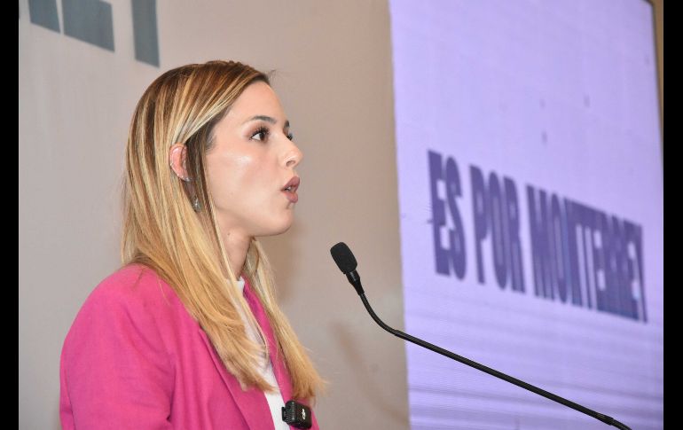 Mariana Rodríguez, excandidata de Movimiento Ciudadano a la alcaldía de Monterrey. SUN / E. Vázquez
