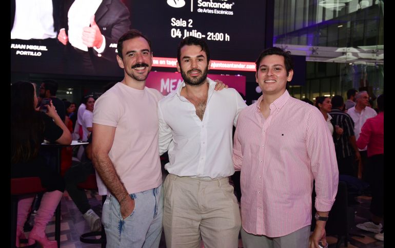 Carlos Albarrán, Ricardo Gómez e Itsuo Martín del Campo. GENTE BIEN JALISCO/ Marifer Rached