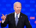 El presidente Joe Biden durante un debate presidencial con el candidato republicano a la presidencia, el expresidente Donald Trump, en Atlanta. AP / G. Herbert