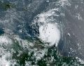 Se anticipa que Beryl traerá vientos peligrosos y marea ciclónica a Jamaica más adelante esta semana. EFE/ RAMMB.