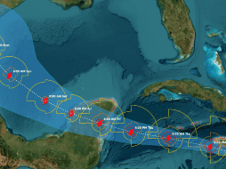 Secretaría de Protección Civil de Campeche emitió alerta Verde para nueve municipios, junto con una Alerta Azul para otros cuatro. X/@SEPROCICAMP
