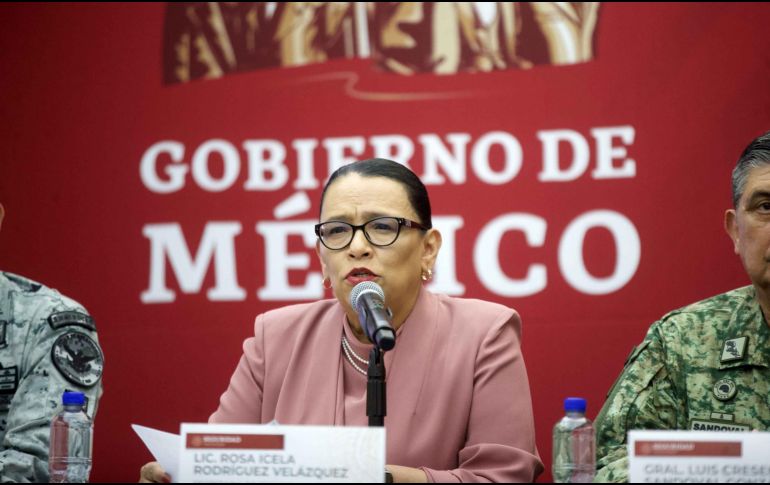 Rosa Icela Rodríguez, titular de la Secretaría de Seguridad y Protección Ciudadana (SSPC). SUN/ARCHIVO