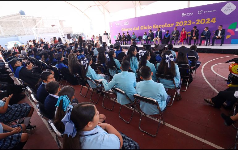 Este martes se llevó a cabo el cierre oficial de actividades de la Educación Básica de Jalisco. EL INFORMADOR / H. Figueroa