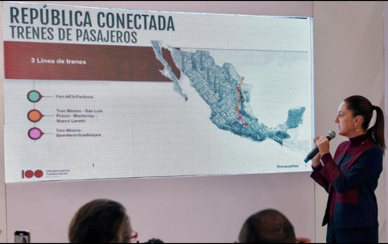 La futura presidenta prevé revivir los trenes de pasajero en México. ESPECIAL / INSTAGRAM / @claudia_shein