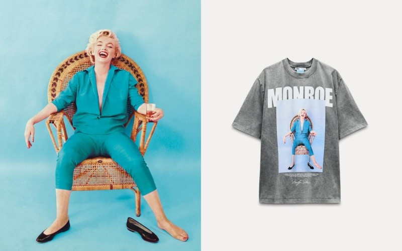 Marilyn Monroe protagoniza la nueva colección de Zara. ZARA