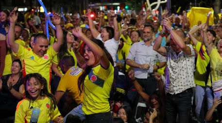Aficionados colombianos disfrutaron el miércoles las semifinales de la Copa América 2024. AFP / ARCHIVO
