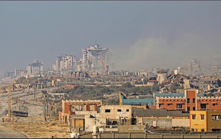 Las zonas atacadas por el Ejército israelí quedaron en ruinas. EFE