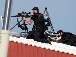 El Servicio Secreto abatió al atacante, que se había posicionado en el techo de una fábrica a unos 120 metros del podio donde estaba Trump. AP/G. Puskar
